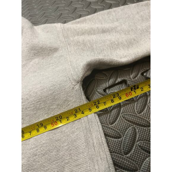 Eileen Fisher Long Open Front Cardigan Silk Organic Cotton Blend Pearl Gray XS - Picture 7 of 8